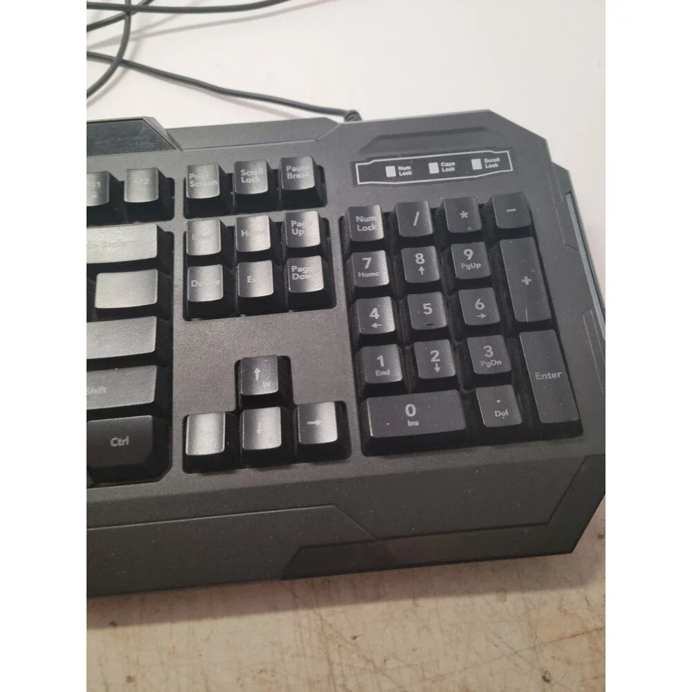 BUGHA RGB Class 1 LED USB Wired Gaming Keyboard for PC